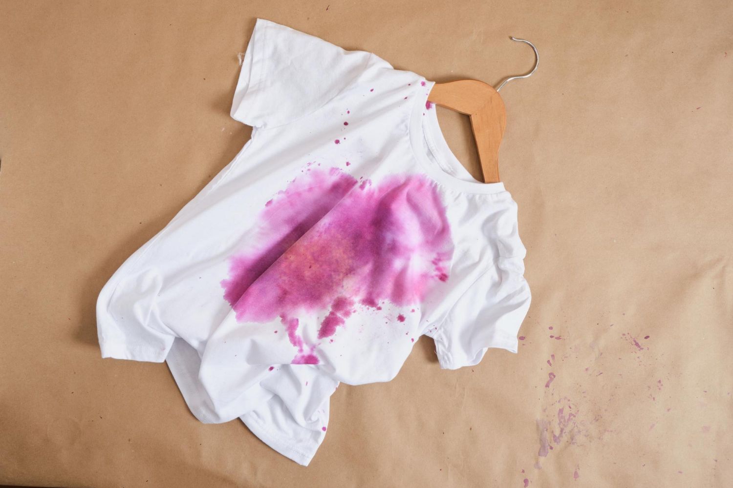 stain on white shirt