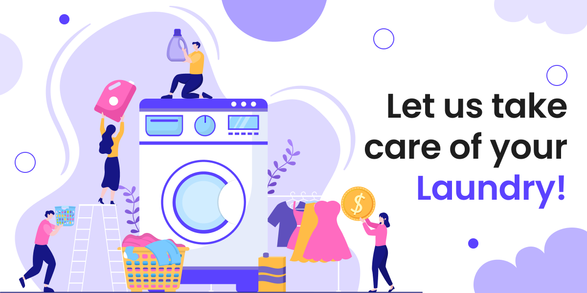 professional laundry services graphic