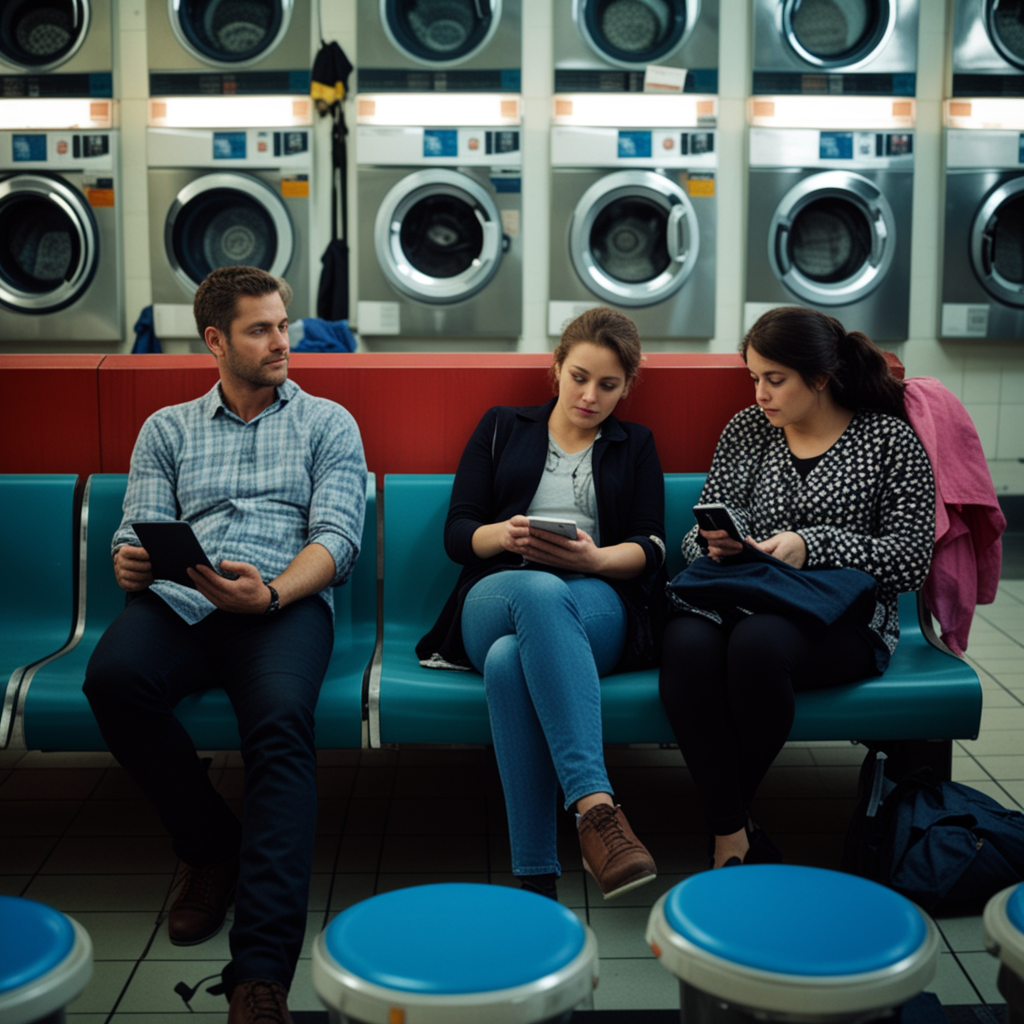 laundromat waiting area